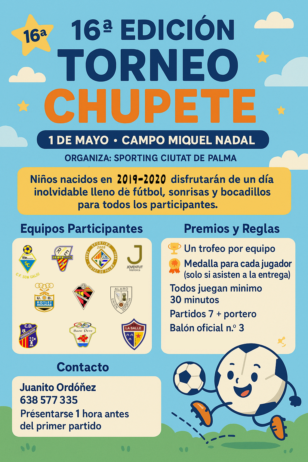 Póster Torneo Chupete